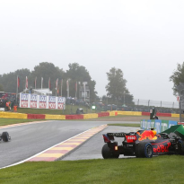 Sergio Pérez crasht tijdens verkenningsronde Grand Prix België