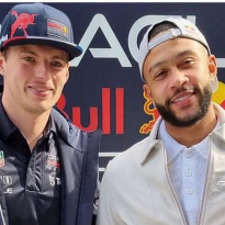 Verstappen en Memphis ontmoeten elkaar op circuit in Barcelona