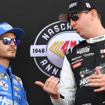 NASCAR champion Kyle Larson makes touching Kyle Busch gesture with latest race winnings