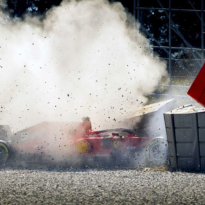 Ferrari geeft uitleg over crash Vettel: 'Probleem met beschadigde velg'