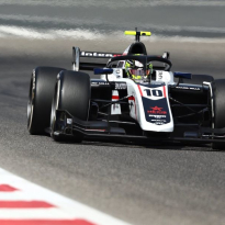 Pourchaire triumphs in chaotic F2 feature race