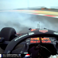 VIDEO: Verstappen spint in VT1 en reageert nuchter: "Heerlijk!"