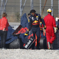 Gasly crashes again as Leclerc torches timesheets