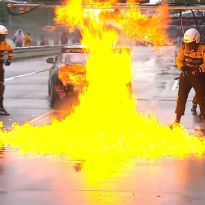 VIDEO: Fire engulfs pit-lane and car in scary Supercars incident