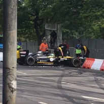 VIDEO: Renault driver shunts at F1's Senna festival