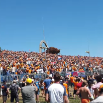 VIDEO: Verstappen's Leclerc overtake from the Oranje Army's view!