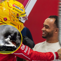 Broer Lewis Hamilton ontsnapt aan vlammenzee nadat auto in brand vliegt op Silverstone