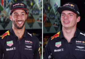 VIDEO: Verstappen en Ricciardo spelen spel over Oostenrijk
