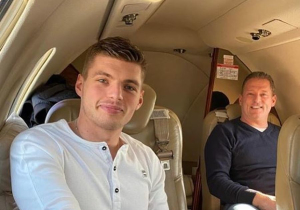 Max Verstappen en vader Jos klaar voor testweken in Barcelona