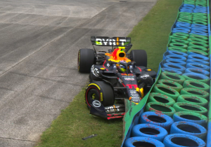 Perez in COSTLY crash during rain-hit FP1 in Hungary with Mercedes fastest