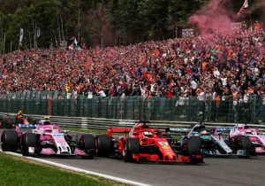 Ocon 'a metre' from Belgian GP lead