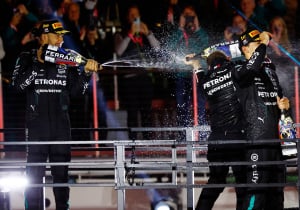 Hamilton delivers team-mate JIBE as F1 champion lets loose - Five things you may have missed from the Las Vegas GP