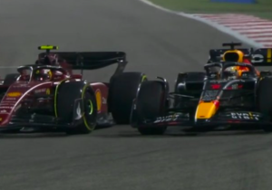 VIDEO: El impresionante rebase de Verstappen a Sainz en Bahréin