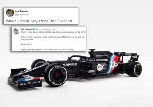 Formule 1-community reageert kritisch op tijdelijke livery Alpine F1