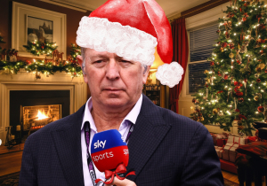 Martin Brundle enjoys Christmas party with British F1 stars