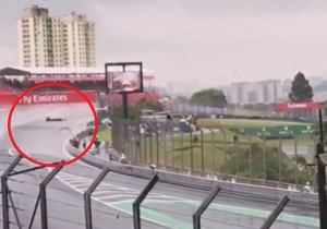 De schitterende save van Verstappen in Brazilië vanaf de tribune