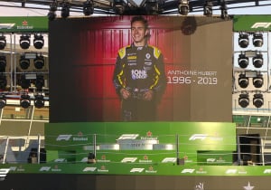 Hubert tributes held on F2 Monza podium