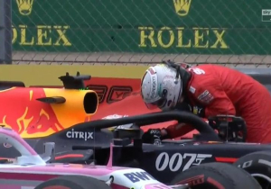 VIDEO: Vettel apologises to Verstappen after British GP collision