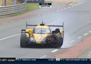 VIDEO: De Vries wrecks car in HUGE Le Mans shunt... but keeps going!