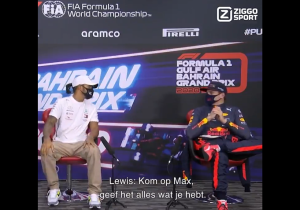 VIDEO: Hamilton moedigt Verstappen aan om Pirelli aan te pakken