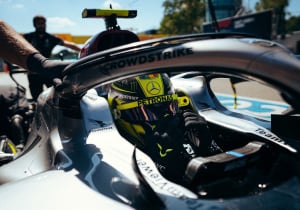 Mercedes victory hopes pinned on "crazy race" fortune