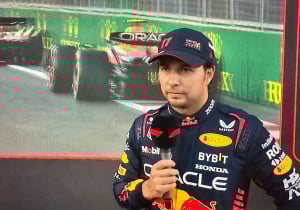 Checo: "Creo que el podio es bastante posible mañana"