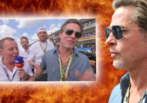 VIDEO: Brad Pitt weigert interview Martin Brundle op de grid in Austin