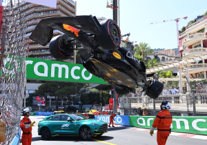 Perez OUT of Monaco qualifying after HUGE crash causes red flag