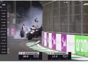 Fuerte accidente de Mick Schumacher en la Q2