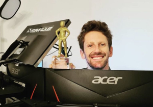 Grosjean weer aan het simracen geslagen na horrorcrash Bahrein