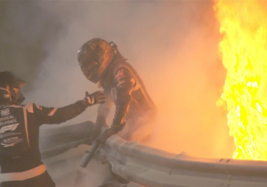 Grosjean miraculously survives horrific Bahrain GP lap one fireball crash