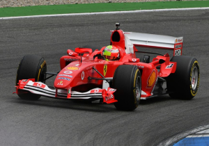 Schumacher "grateful" for following in his father's F2004 Ferrari footsteps