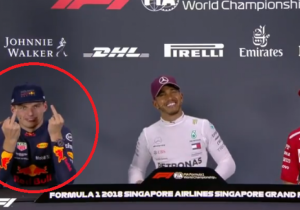 Middelvingers Verstappen geen grapje: 'Vond die opmerking niet handig'