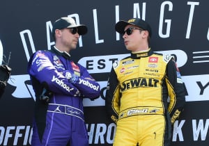 NASCAR Results Today: Joe Gibbs Racing Toyotas start to flex at Charlotte after Kyle Busch tribute