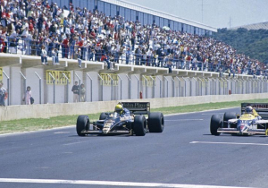 On This Day: Senna beats Mansell by a hundredth of a second