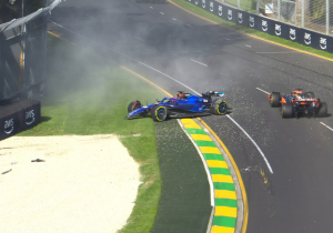 El accidente de Albon le da a Hamilton el liderato del GP de Australia