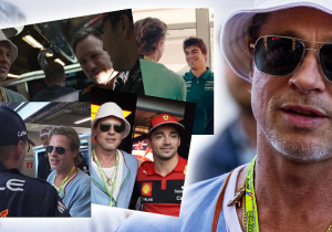 Brad Pitt vermaakt zich met Verstappen, Pérez en Leclerc tijdens raceweekend VS