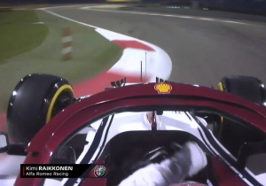 VIDEO: Kimi Räikkönen spint aan begin van VT2