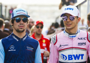 Stroll in actie namens Force India tijdens Pirelli bandentest