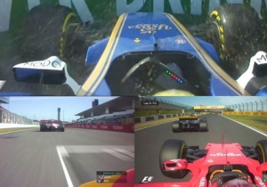 VIDEO's: Het spektakel van Ricciardo, Räikkönen en Ericsson