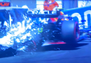 Checo choca y abandona la clasificación en Mónaco