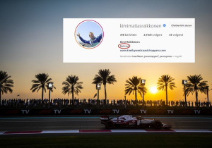 Raikkonen krijgt lachers op de hand met nieuwe Instagram-bio