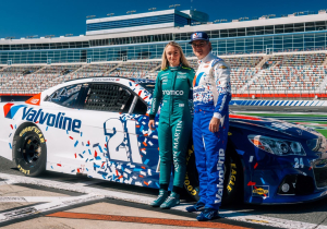 Aston Martin star teams up with Jeff Gordon for HISTORIC NASCAR drive