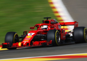 Eerste vrije training België: Vettel snelste, Verstappen op zijn hielen