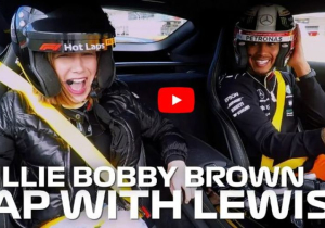 VIDEO: Hamilton takes Stranger Things' Millie Bobby Brown for a spin