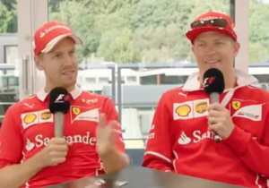 VIDEO: Vettel en Räikkönen spelen Grill the Grid