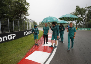 In beeld: coureurs arriveren in Montreal en verkennen het regenachtige circuit