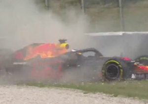 Eerste vrije training: Ricciardo belandt in de muur