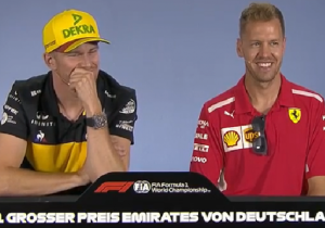 VIDEO: Journalist stelt geduld van Vettel op de proef met langste vraag ooit