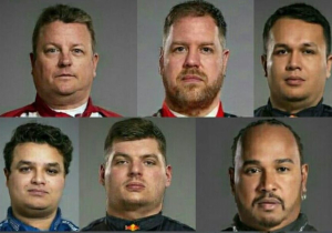 HAHA! Zo zien de Formule 1-coureurs eruit met wat extra corona-kilo's